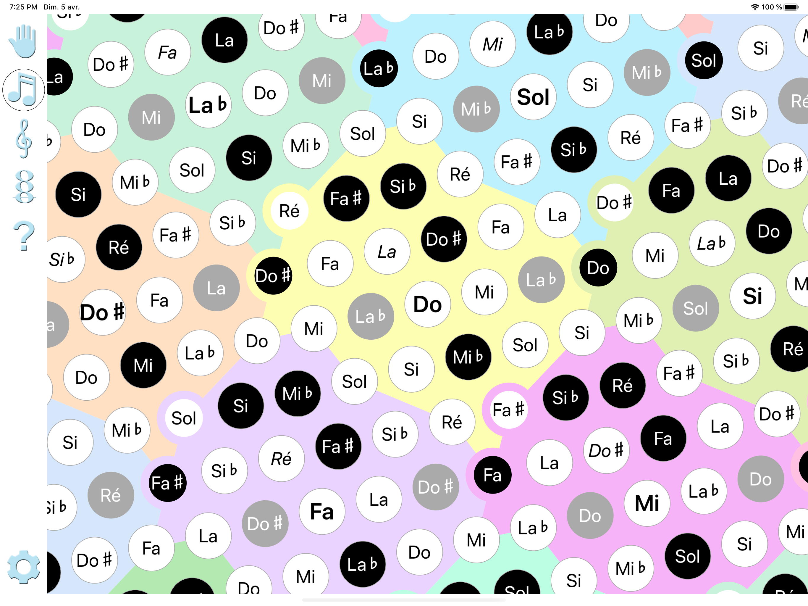 Aide daltonien - grille de notes